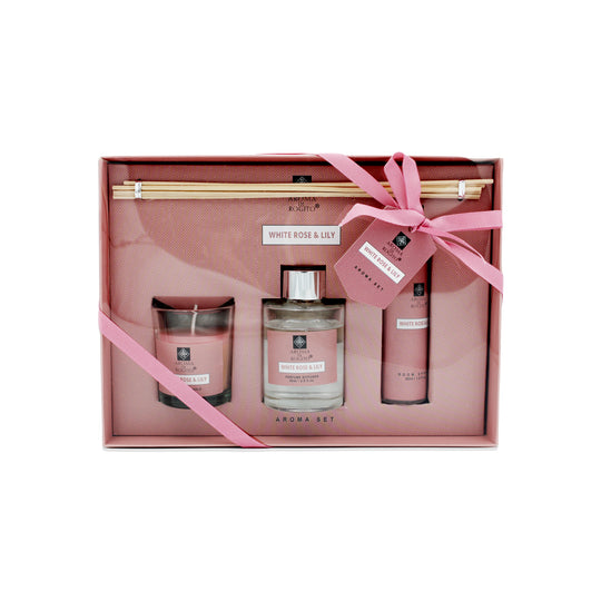 FRAGRANCE SET-WHITE ROSE & LILLY 3PC