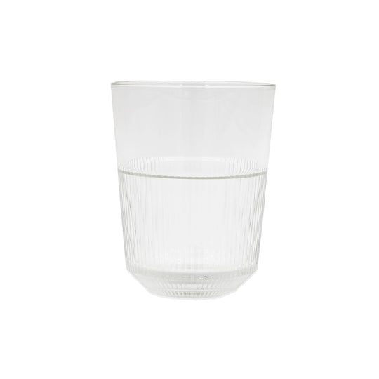 GLASS OLD FASHIONED STRIPE DESIGN 320ML-4PC