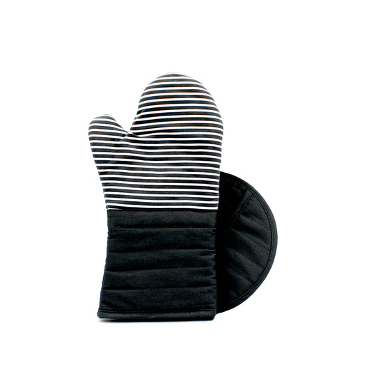 OVEN GLOVE + POT HOLDER - GREY