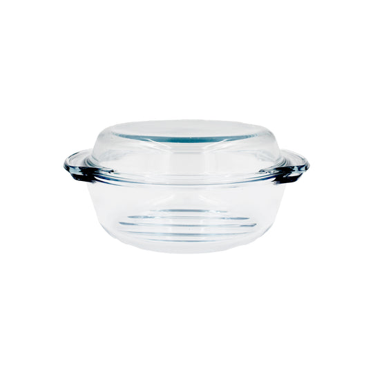 OVEN DISH+LID HEAT RESISTENT GLASS - 1.7LT