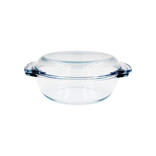 OVEN DISH+LID HEAT RESISTENT GLASS 2.4LT