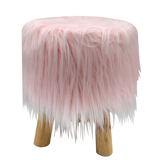 OTTOMAN FUR | 28X34CM | PINK