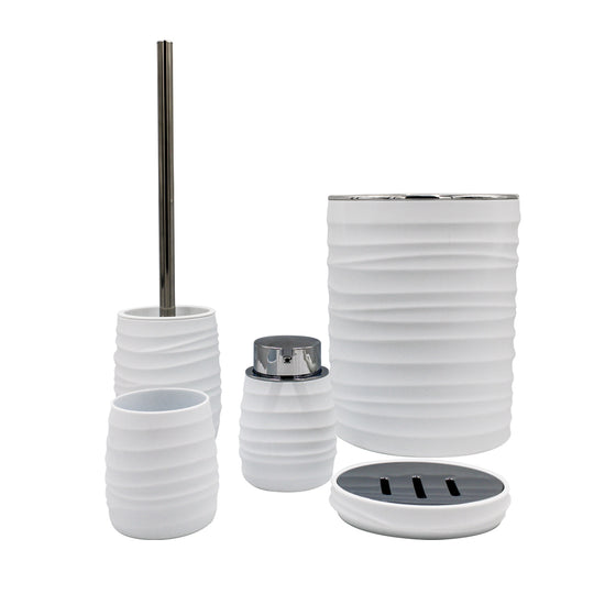BATHROOM SET | 5PC | WHITE