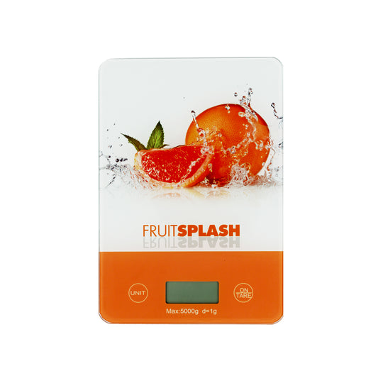SCALE KITCHEN GLASS SUMMER FRUITS | 5KG | ORANGE